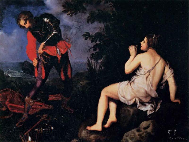 Giovanni Biliverti Angelica Hides from Ruggiero Norge oil painting art
